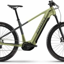 Ghost E-Teru Pro Light Kaki / Black VTT Semi-rigide électrique