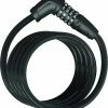 Abus Numero 5510C/180 BK SR Serrure à Câble Spirale