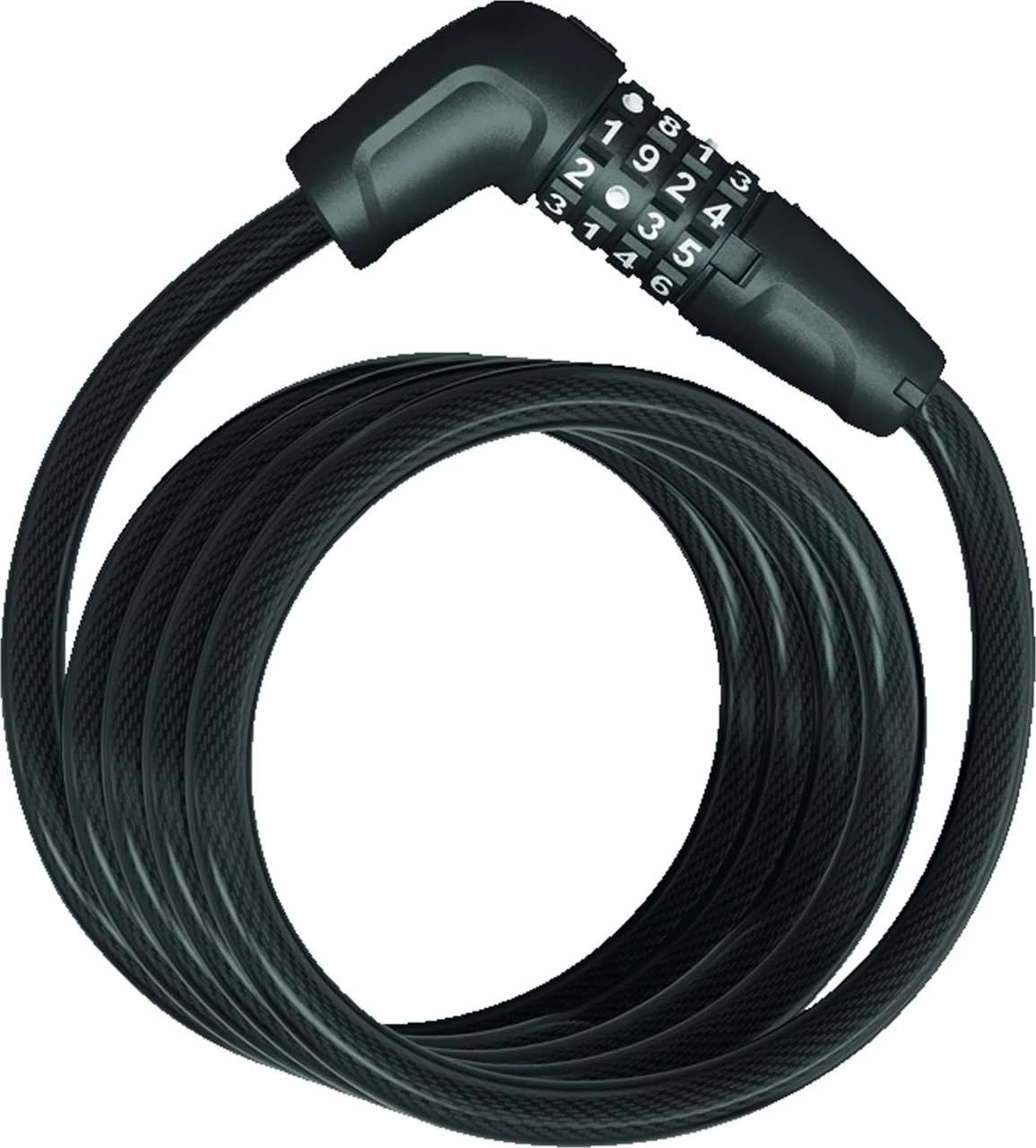 Abus Numero 5510C/180 BK SR Serrure à Câble Spirale 1 Abus Numero 5510C/180 BK SR Serrure à Câble Spirale