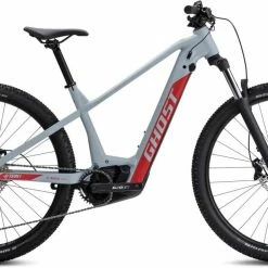 Ghost E-Teru B Advanced Light Grey / Marzocchi Red / Black Matt VTT Semi-rigide électrique