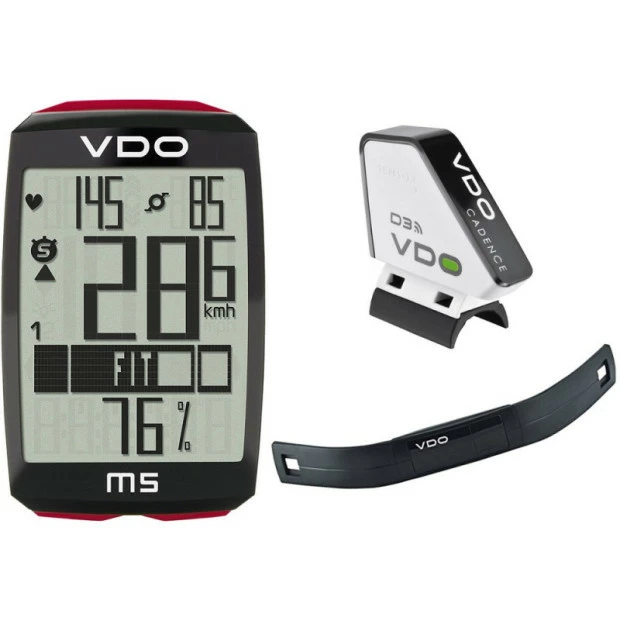 Compteur Vélo VDO M5 Sans Fil - Cardio & Cadence 1 Compteur Vélo VDO M5 Sans Fil - Cardio & Cadence