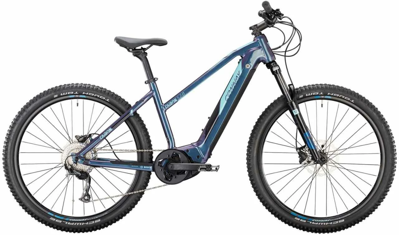 Conway Cairon S 2.0 625 Darkpetrol Metallic / Lightblue VTT Semi-rigide électrique Femme 1 Conway Cairon S 2.0 625 Darkpetrol Metallic / Lightblue VTT Semi-rigide électrique Femme
