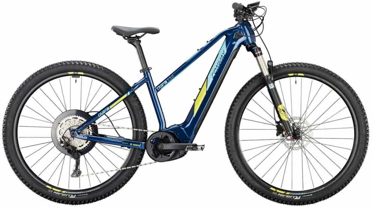 Conway Cairon S 5.0 750 Darkblue Metallic / Lightblue VTT Semi-rigide électrique Femme 1 Conway Cairon S 5.0 750 Darkblue Metallic / Lightblue VTT Semi-rigide électrique Femme