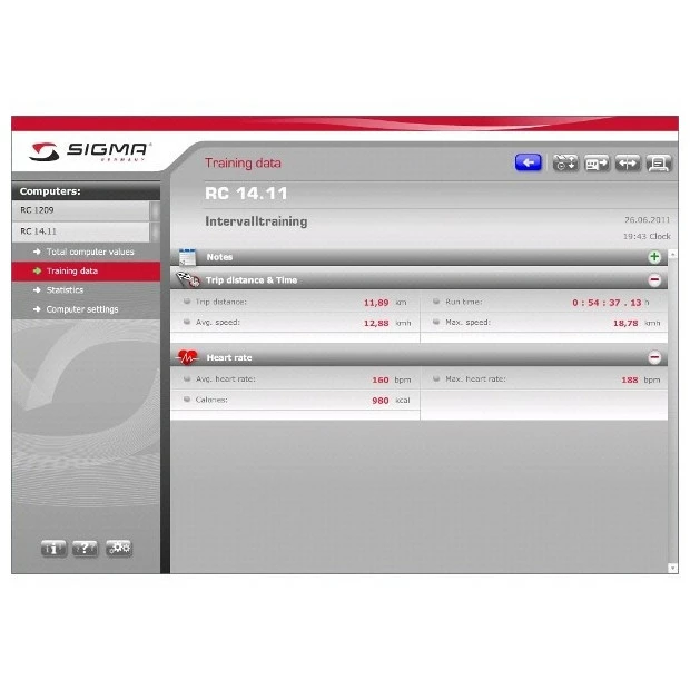 Station Connexion PC Sigma Sport RC14.11 2 Station Connexion PC Sigma Sport RC14.11 – Image 2